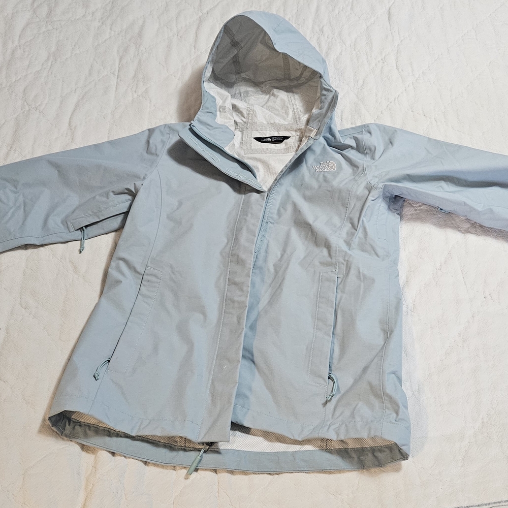 The North Face Mint Blue Hooded Jacket